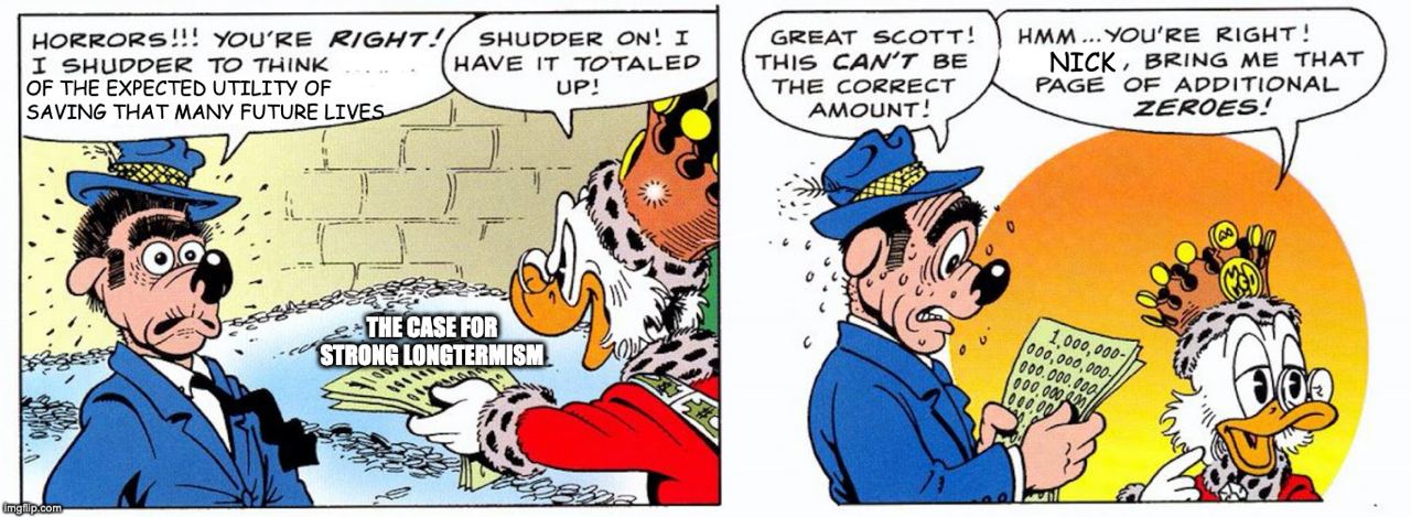Ridiculous longtermism numbers
